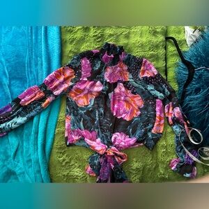 Floral Women's Blouse - Multicolor